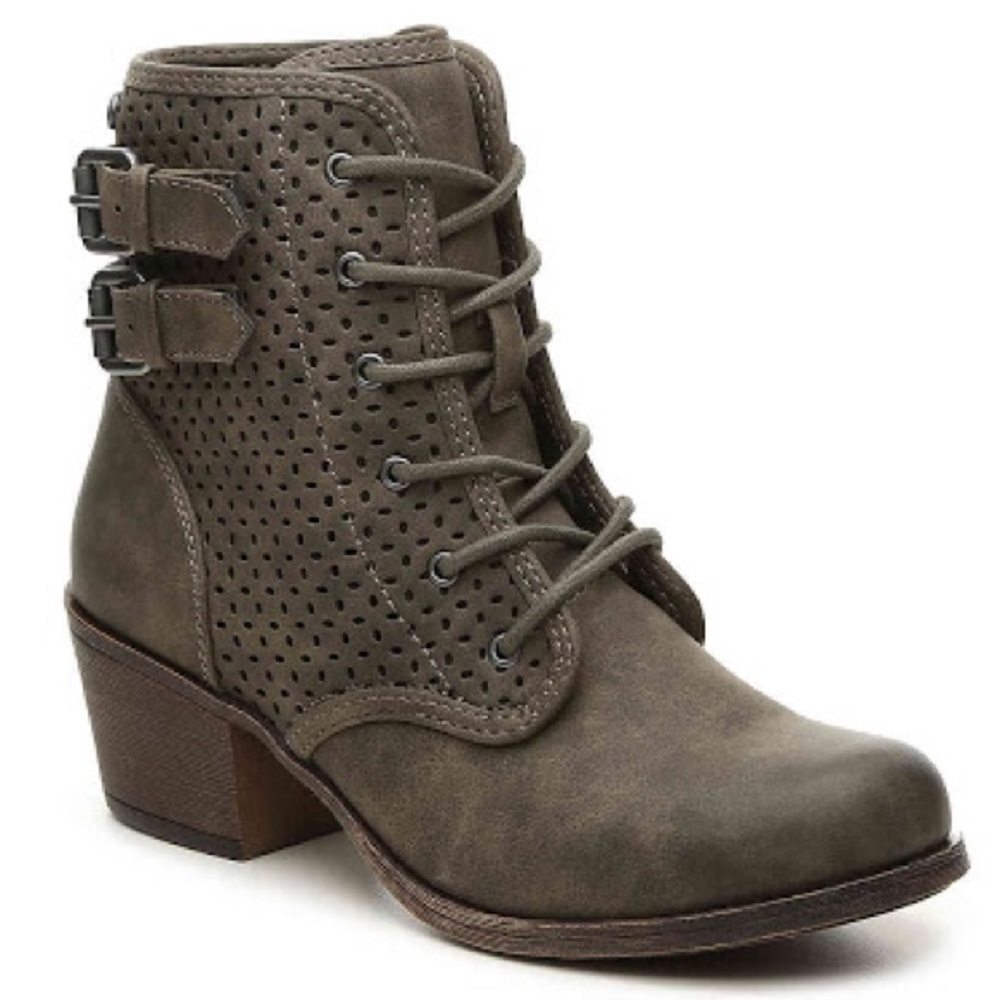 Roxy Vargas Low Olive Combat Boot